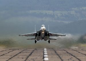 Во время летно-тактического учения в Забайкалье летчики потренировались в отражении авиаудара условного противника (Министерство обороны РФ)