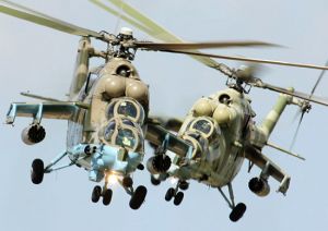 В Забайкалье экипажи ударных вертолетов Ми-24 ...