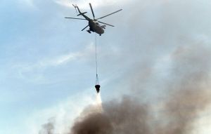 Для тушения сараев в Парголово привлекли пожарный вертолет (78.ru)
