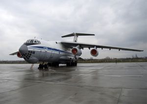 Самолеты Ил-76 приступили к проливке территории склада под Ачинском (Министерство обороны РФ)