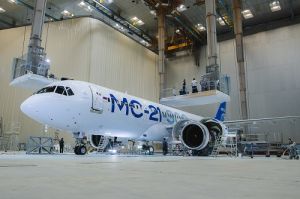 Опытный самолет МС-21-300 продолжит испытания после покраски (ПАО "Корпорация "Иркут")