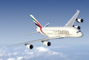 Флагманский авиалайнер Эмирейтс А380 возвращается в Москву (АК "Emirates")