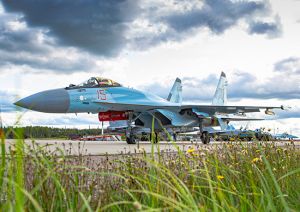 В Карелии экипажи истребителей Су-35 проводят мониторинг лесных пожаров в ходе тренировочных полетов (Министерство обороны РФ)