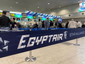 Аэропорт Домодедово поздравляет EgyptAir с Днем рождения (Московский аэропорт 