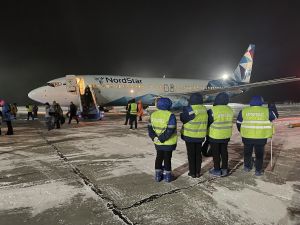 Аэропорт Новокузнецк встретил первый рейс авиакомпании NordStar (ООО "Аэрокузбасс")