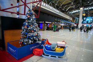 В Шереметьево встречают юных участников Новогодней елки в Москве (Международный аэропорт "Шереметьево")