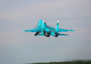 В Челябинской области экипажи Су-34 авиадивизии ЦВО отработали приемы преодоления системы ПВО условного противника (Министерство обороны РФ)